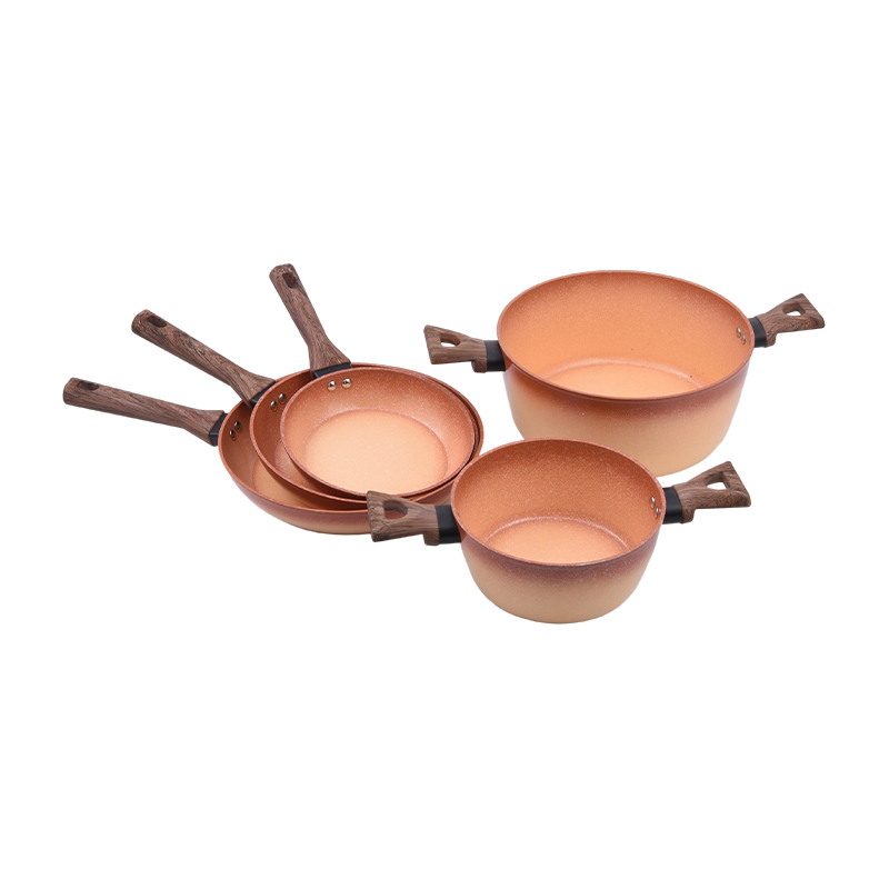 Forged Aluminum Cookware Set with Mars meteorite Ceramic Coating Forged Aluminum Cookware Set with Mars meteorite Ceramic Coating