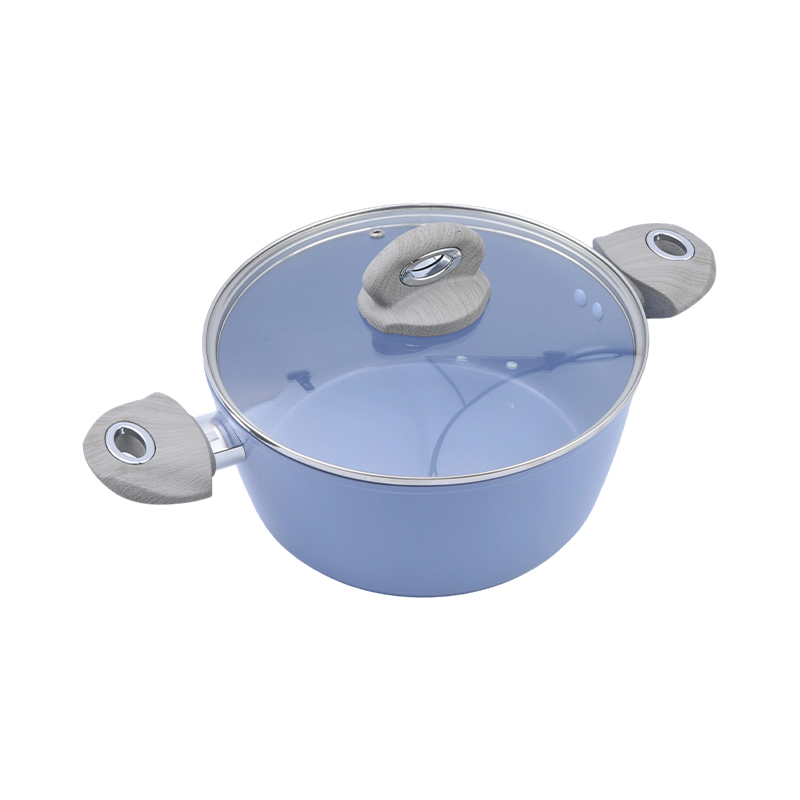 Forged Aluminum Casserole with Blue Ceramic Coating