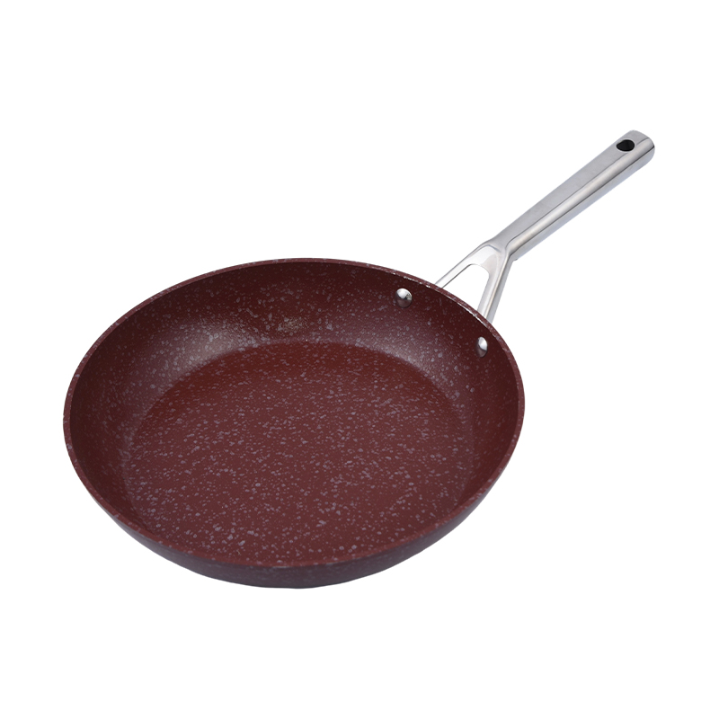 Forged Aluminum Fry Pan With Stainless Steel Handle