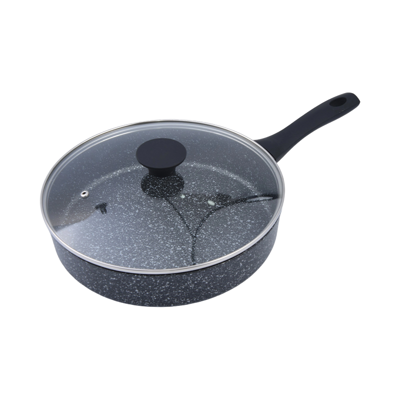 Forged Aluminum Straight shape Fry Pan with Lid