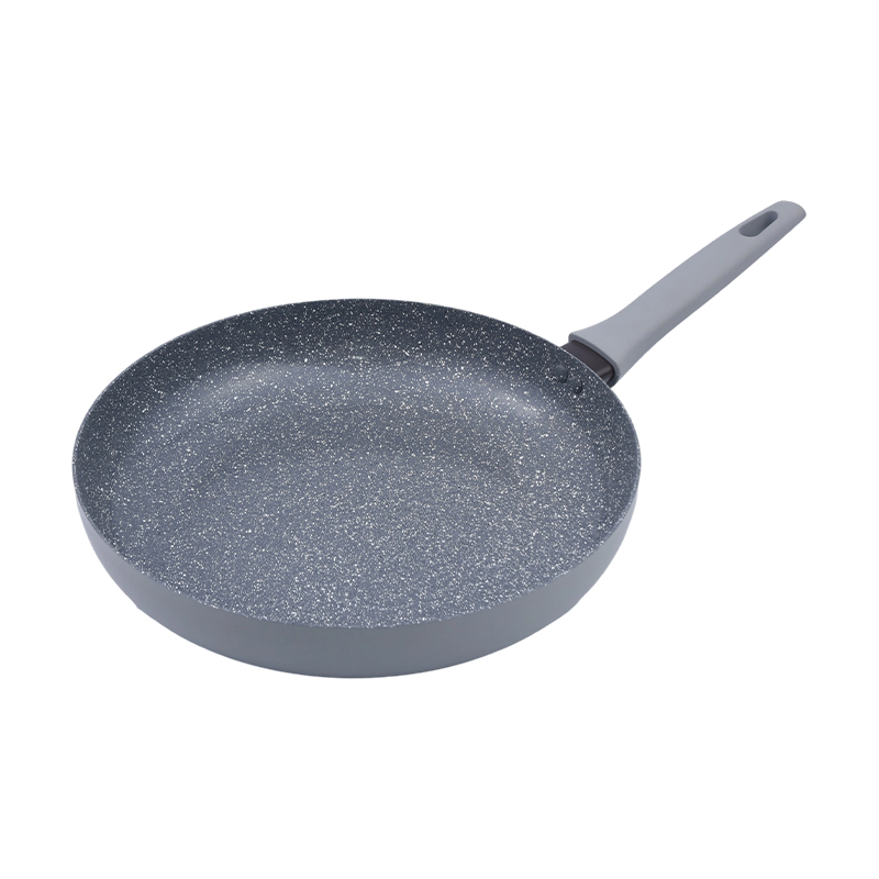 Pressed Aluminum Fry Pan Grey Marble