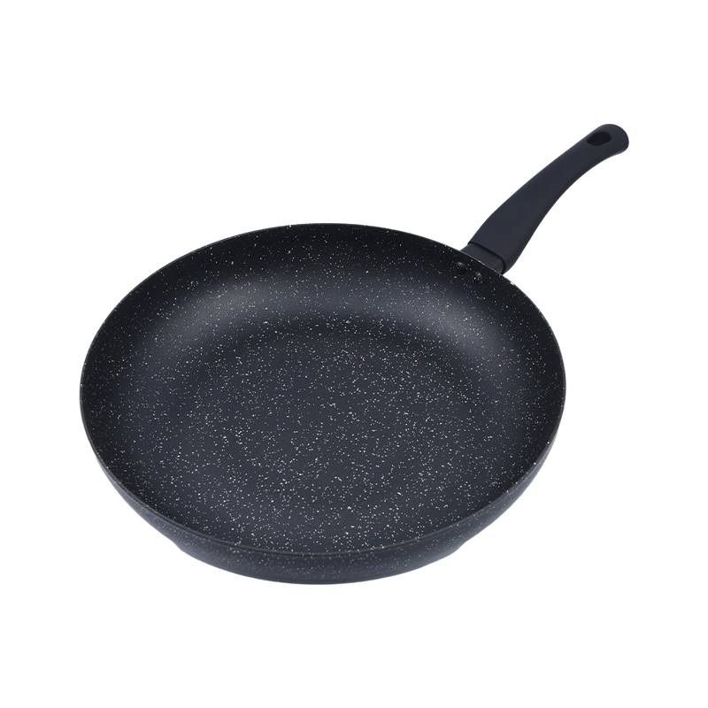 Pressed Aluminum Cookware Set with Black Marble Nonstick Coating