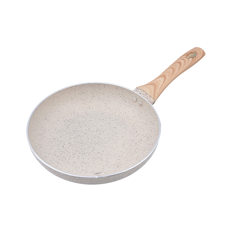 Pressed Aluminum Cookware Set with Cream Marble Nonstick Coating