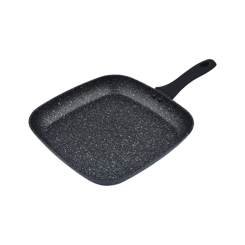 Forged Aluminum Grill Pan with Black Marble