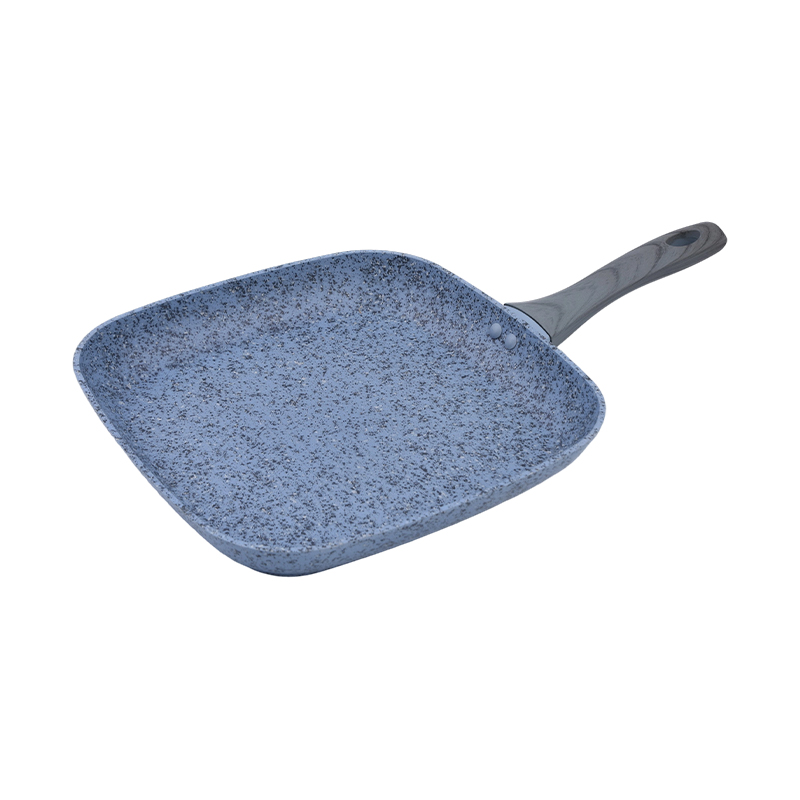 Forged Aluminum Grill Pan with Blue Granite